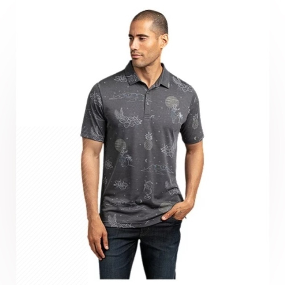 Travis Mathew Gray Polo Shirt